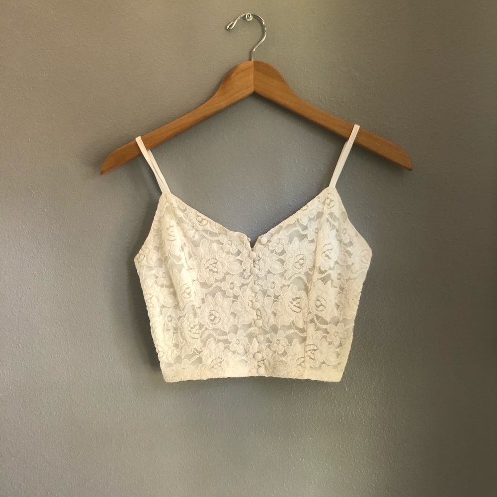 Lace crop top